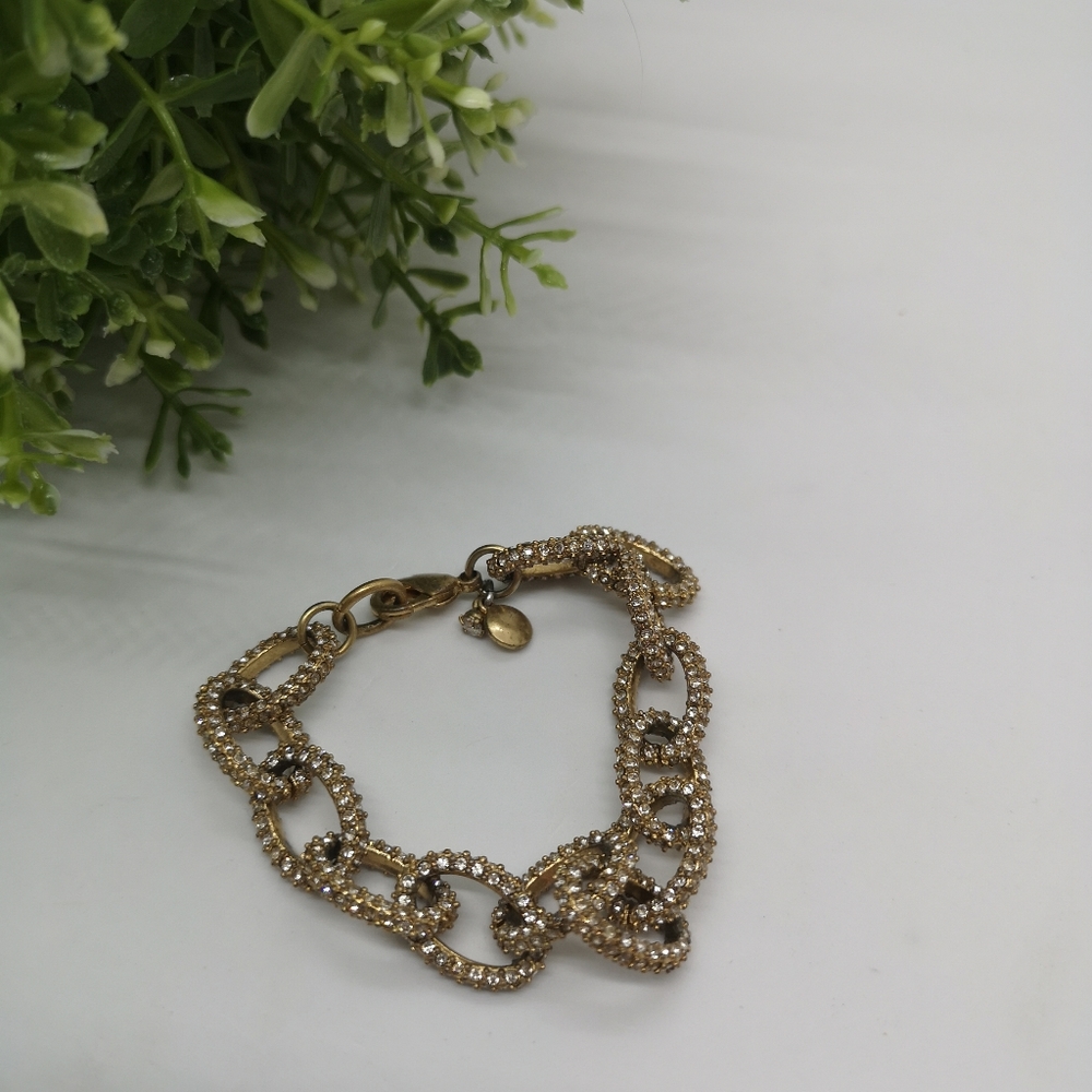 J crew crystal Link bracelet